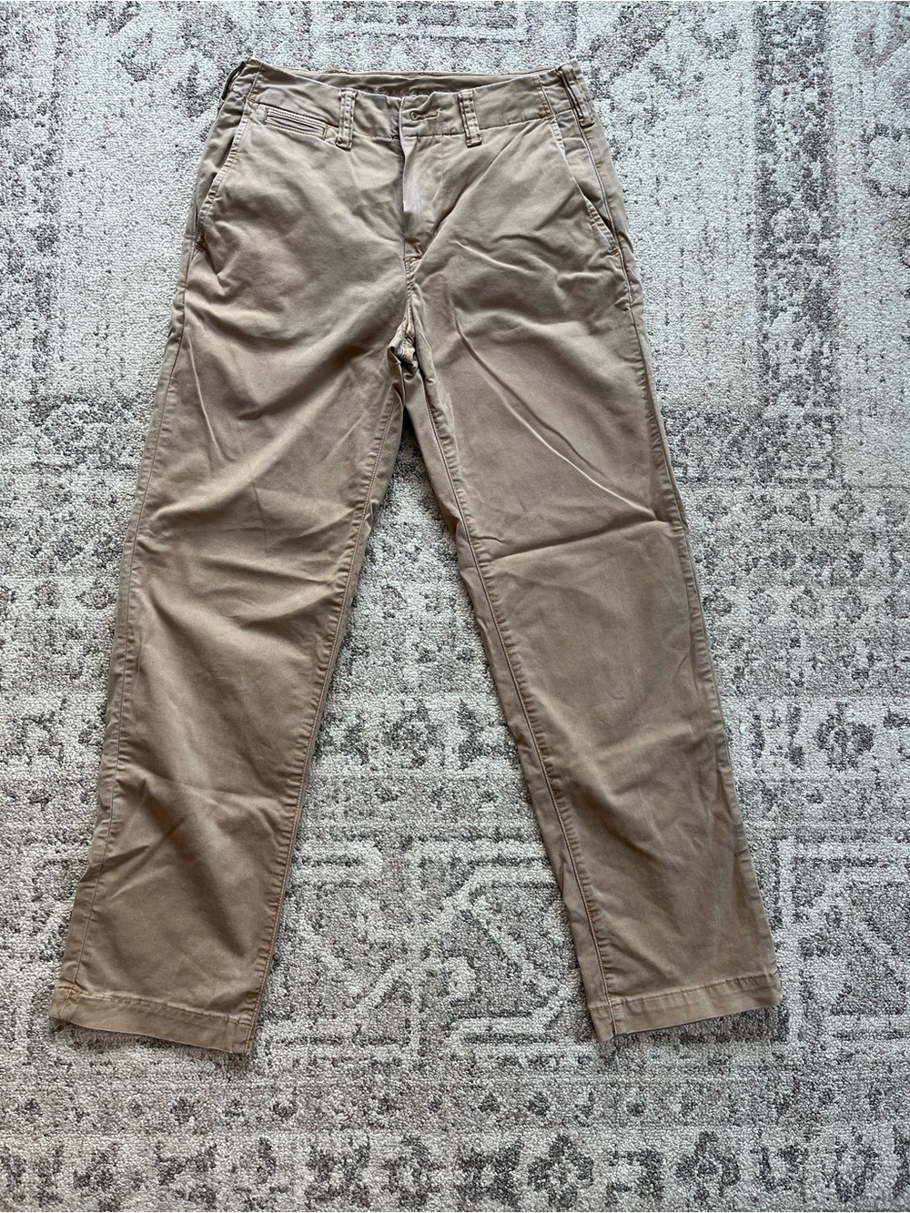 Men's Casual Chino Pants in Light Brown - relaxed Straight Fit